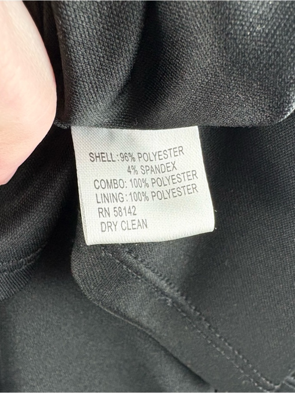 Maggy London Dress Size 10 Black Sheer Illusion Yoke V-Back Crepe Cocktail Chic - Picture 11 of 11